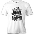 Lord T-Shirt Boxing - Şampiyon Beyaz Erkek Tshirt - XL