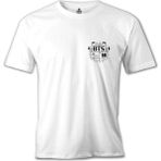 Lord T-Shirt Bts - Suga 93 Beyaz Erkek Tshirt (Ön-Arka) - M