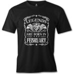 Lord T-Shirt Burç - Born in February Crown Siyah Erkek T-shirt