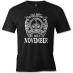 Lord T-Shirt Burç - Born in November Men Siyah Erkek T-shirt
