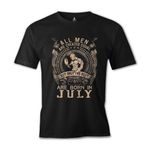 Lord T-Shirt Burç Yengeç- Born in July Siyah Erkek T-shirt