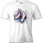 Lord T-Shirt Buz Pateni Beyaz Erkek Tshirt