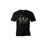 Lord T-Shirt Cadılar Bayramı - Kuru Kafa Ay Dansı Siyah Erkek Tshirt