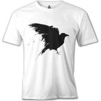 Lord T-Shirt Crows On Trees Beyaz Erkek Tshirt