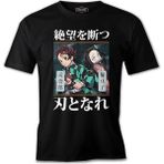 Lord T-Shirt Demon Slayer - Kimetsu No Yaiba Siyah Erkek Tshirt