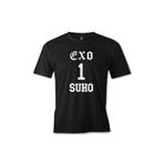 Lord T-Shirt EXO - Suho Siyah Erkek T-shirt
