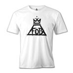 Lord T-Shirt Fall Out Boy - Logo Beyaz Erkek T-shirt