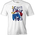 Lord T-Shirt Game Joystick Can't Hear You Beyaz Erkek Tshirt