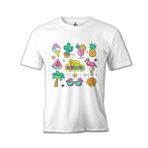 Lord T-Shirt Hello Summer Beyaz Erkek T-shirt