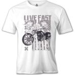 Lord T-Shirt Hızlı Yaşa - x Beyaz Erkek Tshirt