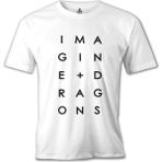 Lord T-Shirt Imagine Dragons - Plus Beyaz Erkek Tshirt