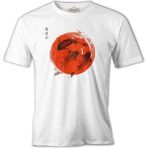 Lord T-Shirt Japon - Koi Beyaz Erkek Tshirt - 3XL
