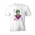 Lord T-Shirt Joker In Cards Beyaz Erkek T-Shirt