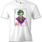 Lord T-Shirt Joker - In Cards Beyaz Erkek Tshirt - M