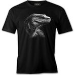 Lord T-Shirt Komodo Dragon Realistic Siyah Erkek Tshirt