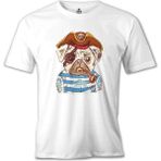 Lord T-Shirt Köpek - Korsan Beyaz Erkek Tshirt - XXXL