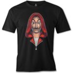 Lord T-Shirt La Casa De Papel - The Mask Siyah Erkek Tshirt