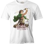 Lord T-Shirt Levi Ackerman - Attack On Titan Beyaz Erkek Tshirt - 2XL