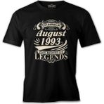 Lord T-Shirt Life Begins In August 1993 Siyah Erkek Tshirt