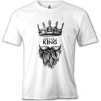 Lord T-Shirt LordT-Shirt Live Like A King Beyaz Erkek Tshirt - XL