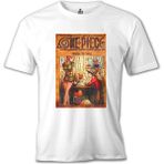 Lord T-Shirt LordT-Shirt One Piece - Smile Beyaz Erkek Tshirt - XXXL