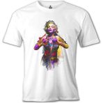 Lord T-Shirt Marilyn Monroe - Love Beyaz Erkek Tshirt - 2XL