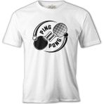 Lord T-Shirt Masa Tenisi - Ping Pong Ying Yan Beyaz Erkek Tshirt - 2XL