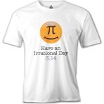 Lord T-Shirt Matematik - Pi 16 Beyaz Erkek T-shirt
