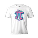 Lord T-Shirt Matematik - Pi 21 Beyaz Erkek T-shirt