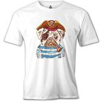 Lord T-Shirt MB-956 Köpek Korsan Beyaz Erkek T-Shirt