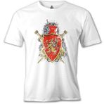 Lord T-Shirt MB-967 Dragon Shield Beyaz Erkek T-Shirt