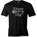 Lord T-Shirt Microphone Karaoke King Siyah Erkek Tshirt - 3XL