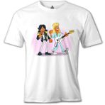 Lord T-Shirt Modern Talking Gitar Beyaz Erkek T-Shirt
