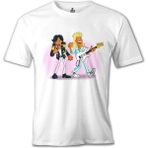 Lord T-Shirt Modern Talking - Gitar Beyaz Erkek Tshirt - 2XL