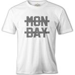 Lord T-Shirt Mon Day Beyaz Erkek Tshirt - 2XL