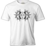 Lord T-Shirt Moon In The Sun Beyaz Erkek Tshirt