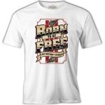 Lord T-Shirt Motorcycle Live Without Brakes Beyaz Erkek Tshirt - XL