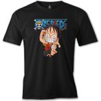 Lord T-Shirt One Piece Luffy Run Siyah Erkek Çocuk T-shirt