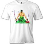 Lord T-Shirt One Piece - Roronoa Zoro Beyaz Erkek Tshirt