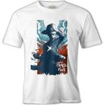 Lord T-Shirt One Piece - The Pirate King Beyaz Erkek Tshirt - 2XL