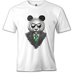 Lord T-Shirt Panda Bamboo Beyaz Erkek T-Shirt