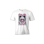 Lord T-Shirt Panda Pembe Beyaz Erkek T-Shirt