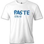 Lord T-Shirt Paste - Ctrl+V Beyaz Erkek Tshirt