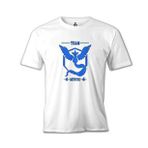 Lord T-Shirt Pokemon Go - Team Mystic Beyaz Erkek T-shirt