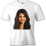 Lord T-Shirt Selena Gomez - Stars Beyaz Erkek T-shirt
