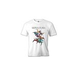 Lord T-Shirt Sepultura Endurance Logo Beyaz Erkek T-Shirt