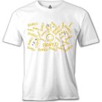 Lord T-Shirt Sherlock - is Bored Beyaz Erkek T-shirt