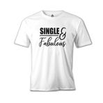 Lord T-Shirt Single And Fabulous Beyaz Erkek T-Shirt