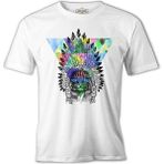 Lord T-Shirt Sitting Cat - Kedi Beyaz Erkek Tshirt - 2XL