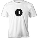 Lord T-Shirt Stop With Circle Beyaz Erkek Tshirt